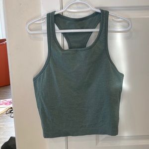 Lululemon athletica Seafoam Ebb to Street Cropped Racerback Tank Top
